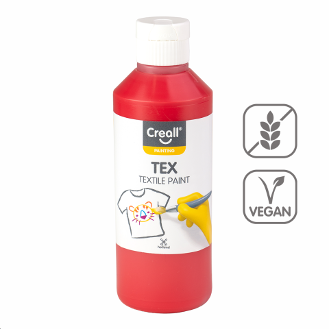 Barvy na textil CREALL 250ml červená